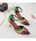 Women's Shoes PU(Polyurethane) Summer Comfort Sandals Stiletto Heel