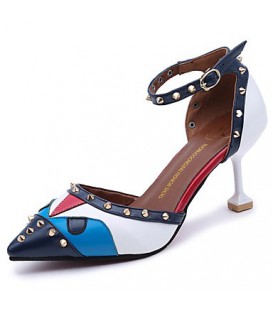 Women's Shoes PU(Polyurethane) Summer Comfort Sandals Stiletto Heel