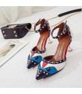 Women's Shoes PU(Polyurethane) Summer Comfort Sandals Stiletto Heel