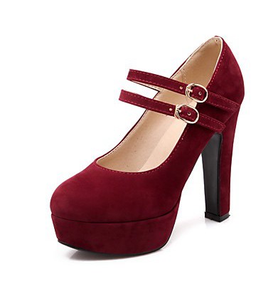 Women's Shoes Fleece Summer / Fall Chunky Heel