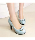 Women's Shoes Patent Leather Fall Comfort Cone Heel