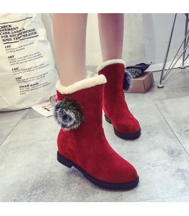 Autumn and winter height increasing short boots, sweet snow boots for women