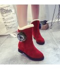 Autumn and winter height increasing short boots, sweet snow boots for women