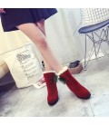 Autumn and winter height increasing short boots, sweet snow boots for women