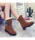 Autumn and winter height increasing short boots, sweet snow boots for women
