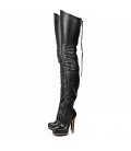 Women's Boots Spring Fall Winter Platform Leatherette Casual