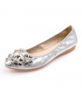 New shallow mouth rhinestone flat bottomed scoop shoes