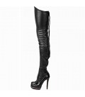 Women's Boots Spring Fall Winter Platform Leatherette Casual