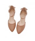 New versatile single shoe women's one button soft leather high heels