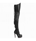 Women's Boots Spring Fall Winter Platform Leatherette Casual
