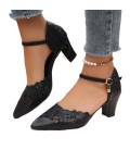 New Versatile Coarse Heel Strap Casual Women's Sandals