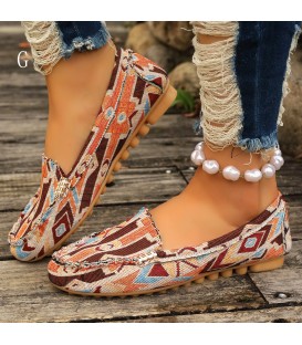 New women's casual flat bean shoes