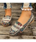 New women's casual flat bean shoes