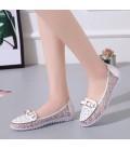 Bean shoes, leather shoes, soft soled non slip women's shoes