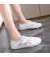 Women's Leather Casual Shoes - Versatile Non-Slip White Sneakers for Students