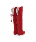 Women's Winter Suede Dress Low Heel Lace-up Snow Boots