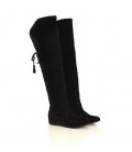 Women's Winter Suede Dress Low Heel Lace-up Snow Boots