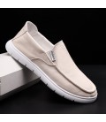 Breathable Polyurethane Anti-Slip Beijing Layered Sole Driving Shoes for Men