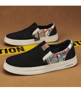 Breathable Polyurethane Anti-Slip Beijing Layered Sole Driving Shoes for Men