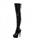 New fashion Knee Boots 15cm super high heels boots a sexy black