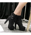 Women's Shoes Leatherette Chunky Heel Riding Boots