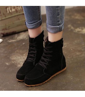 Women's Shoes Faux Suede Wedge Heel Bootie/Comfort Boots