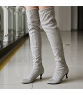 Women's Fall Winter Leatherette Casual Stiletto Heel