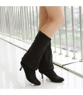 Women's Fall Winter Leatherette Casual Stiletto Heel