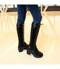 Women's Spring Fall Winter Leatherette Casual Chunky Heel