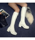 Women's Spring Fall Winter Leatherette Casual Chunky Heel