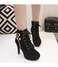 Women's Boots Winter Comfort PU Casual Stiletto Heel