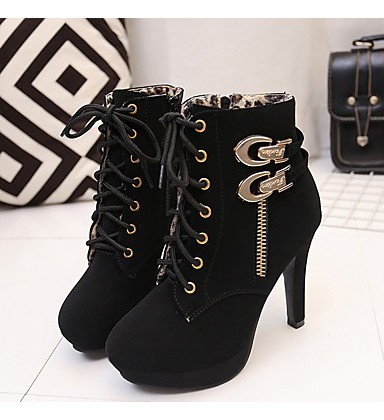 Women's Boots Winter Comfort PU Casual Stiletto Heel Women's Boots Winter Comfort PU Casual Stiletto Heel