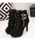 Women's Boots Winter Comfort PU Casual Stiletto Heel