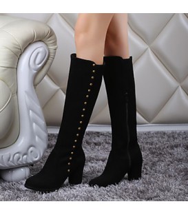 Women's Shoes Chunky Heel Fashion Boots / Round Toe Boot