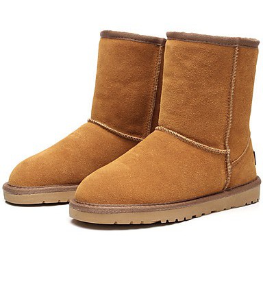 women's snow boots with fur Mid-Calf shoes 