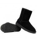 women's snow boots with fur Mid-Calf shoes 