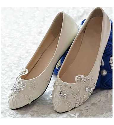 Women's Shoes Leather Flat Heel Pointed Toe Flats