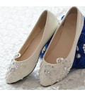 Women's Shoes Leather Flat Heel Pointed Toe Flats