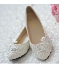 Women's Shoes Leather Flat Heel Pointed Toe Flats