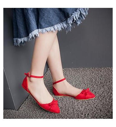 Women's Shoes Fleece Flat Heel Comfort / Pointed Toe Flats