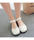 Women's Flats Spring Summer Fall Comfort Ankle Strap PU