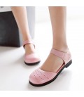 Women's Flats Spring Summer Fall Comfort Ankle Strap PU
