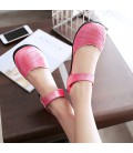 Women's Flats Spring Summer Fall Comfort Ankle Strap PU
