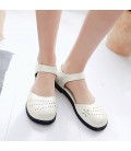 Women's Flats Spring Summer Fall Comfort Ankle Strap PU