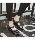 Women's Flats Comfort Patent Leather Casual Black