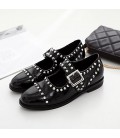 Women's Flats Comfort Patent Leather Casual Black