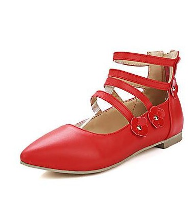 Women's Flats Spring Summer Fall Winter Gladiator Leatherette Dress Women's Flats Spring Summer Fall Winter Gladiator Leatherette Dress