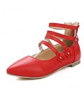 Women's Flats Spring Summer Fall Winter Gladiator Leatherette Dress 