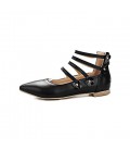 Women's Flats Spring Summer Fall Winter Gladiator Leatherette Dress 