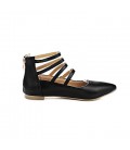 Women's Flats Spring Summer Fall Winter Gladiator Leatherette Dress 